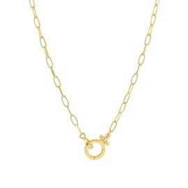 gorjana Parker Mini Necklace, 17 inch, Gold, No Gemstone