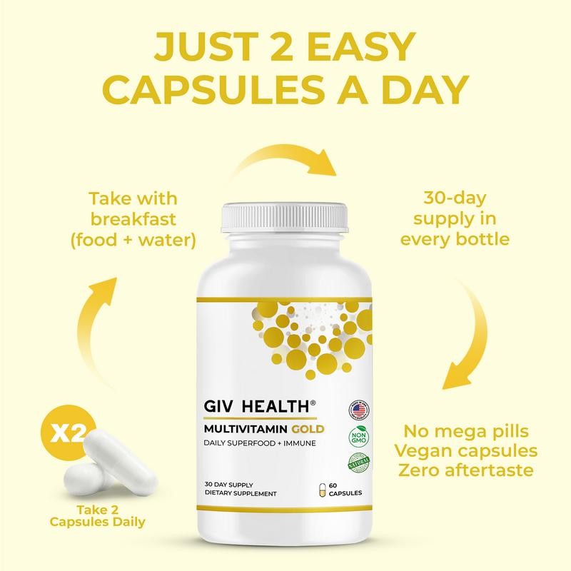 Multivitamin Gold by GIV Health – Advanced Superfood & Immune