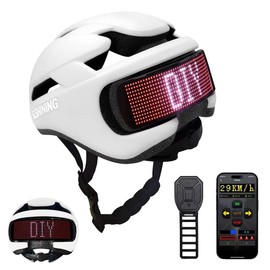 Bike Helmet - Bicycle Helmets with LED Light - Adult Youth Urban Bike Commuter, e-Bike, Scooter Helmet (58-62 cm)