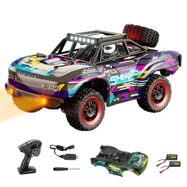Hobby RC Trucks,1:18 Scale RC Car,4WD Off Road Brushless Monster RC Truck, 36 KPH High Speed Rc Truck with 2 Batteries,2 Shell,LED Headlight,Gifts for Adults Boys
