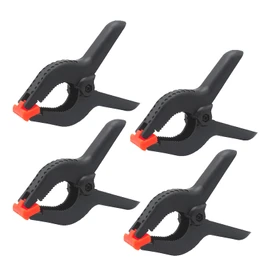 CESFONJER 9 Pcs Plastic Spring Clamp Set, Resin Spring Clamps with 30mm Opening, Suitable for Background Muslin, Canvas, Paper, Chroma Key Screen, Heavy Duty Plastic Muslin Clamps for Photo Studio and