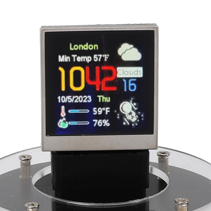 Generic Nixie Tube Clock, RGB Digital Clock with Electronic Album