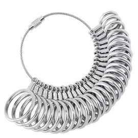MEDUSHASHA Ring Gauge, Compatible with Japanese Standard No. 1 - 30, Ring Size, Ring, Measuring Ring, Ring Size Gauge, Supervised by a Professional Jeweler, Professional Specifications