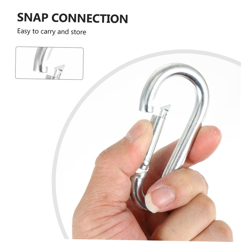 Sosoport 2pcs Indoor Carabiner Buckle Gym Pull Rod Buckle Safety