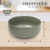 Sheffield Home Large Stoneware Cereal Bowls - Set of 6,