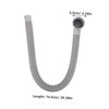 COOLHIYA Flexible Bathtub Drain Pipe Plastic Tub Drain Accessory for
