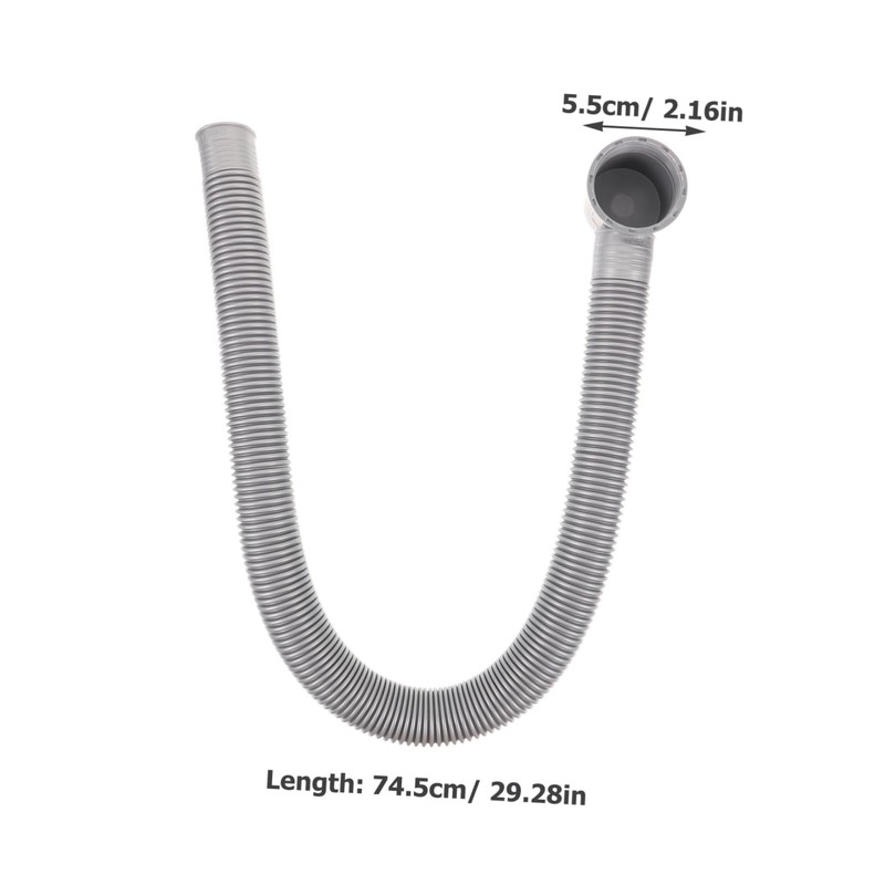 COOLHIYA Flexible Bathtub Drain Pipe Plastic Tub Drain Accessory for