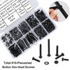 FandWay 410Pcs M2 Button Head Hex Socket Screws,10.9 Grade Alloy