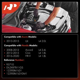 A-Premium - Bujías de iridio dobles compatibles con Acura ILX 2013-2015 L4 2.0L y Honda Accord 2008-2012 L4 2.4L, Civic 2012-2015 L4 1.8L, HR-V 2016-2020 L4 1.8L Paquete Paquete de 4 Paquete Paquete