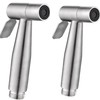 2 Pieces Bidet Toilet Sprayer Head Stainless Steel Handheld Bidet