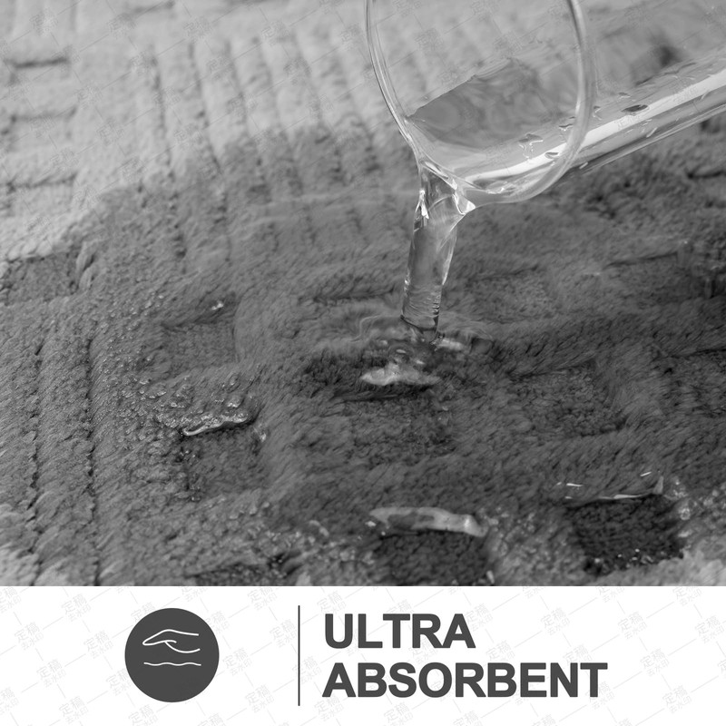 Thicken Bath Mats 30x20 Non-Slip Absorbent Bathroom Rug, Quick Dry
