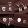 Earring Backs Replacement Locking Earring Backs for Studs 925 Sterling