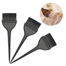 BIRLOZA Pack of 3 Hair Colouring Brushes, Hair Dyeing Brush, Hair Colour Brush, Hair Colouring Accessories, Hair Dyeing Brush, for Hair Dyeing in the Barber Shop or at Home (Black)