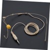 FUNOMOCYA Beige Headset Microphone with Earhook Wired Earbud with Mic