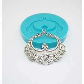 Findings Stop Brand Silicone Mold Oak Leaf Pendant Jewelry Making Resin Polymer Clay.