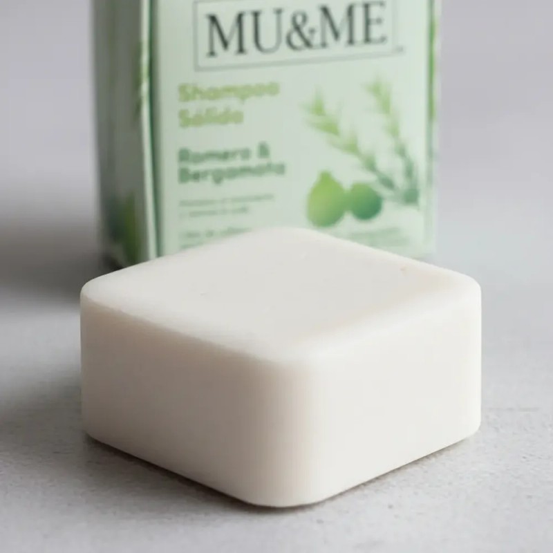 Shampoo Solido Mu&me Romero & Bergamota Crecimiento 140gr
