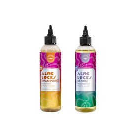 Aloe Locks | Cleansing Baobab Nettle Shampoo 250ml + Repair Serum and Growth Activator 250ml | Fights Hair Loss | Stimulates Hair Growth | Made in France