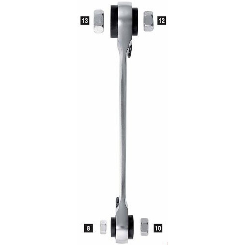 Facom 64C.S2 4-in-1 Ratchet Spanner Set - Sizes 16, 17,