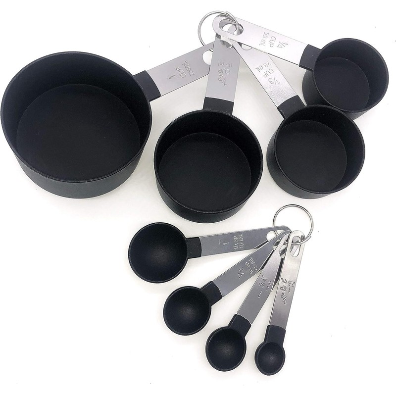 8 Piece Measuring Cups and Spoon Set, 4 Measuring Cups