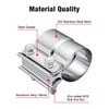 EVIL ENERGY Exhaust Clamp, Lap Joint Band Clamp Stainless Steel