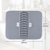 ABAZANA Foldable Drying Rack and Microfiber Mat, for Plates, Bowls