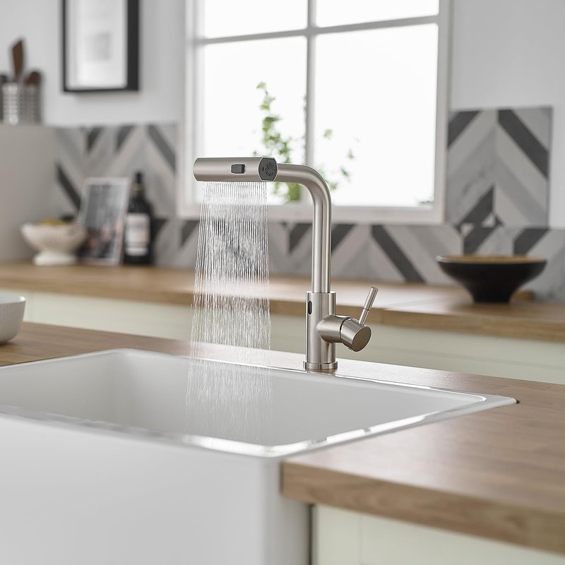 CENOSA Touchless Kitchen Faucet Motion Sensor Hands Free Single Handle