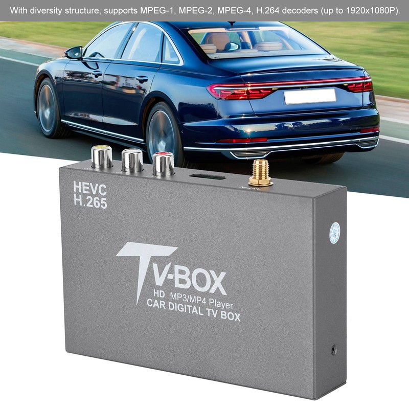 Car Digital TV Box Receiver Standrad H.265 6M/7M/8M Channel Band