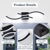 Vloitgol Black Bathroom Vanity Light Fixture, 26W 5CCT Dimmable Modern