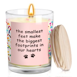 Dog Memorial Gifts for Loss of Dog, Pet Memorial Gifts, Pet Loss Gifts, Bereavement Gifts Sympathy Candle Gift for Cats Dogs Passing Away, The Smallest Feet