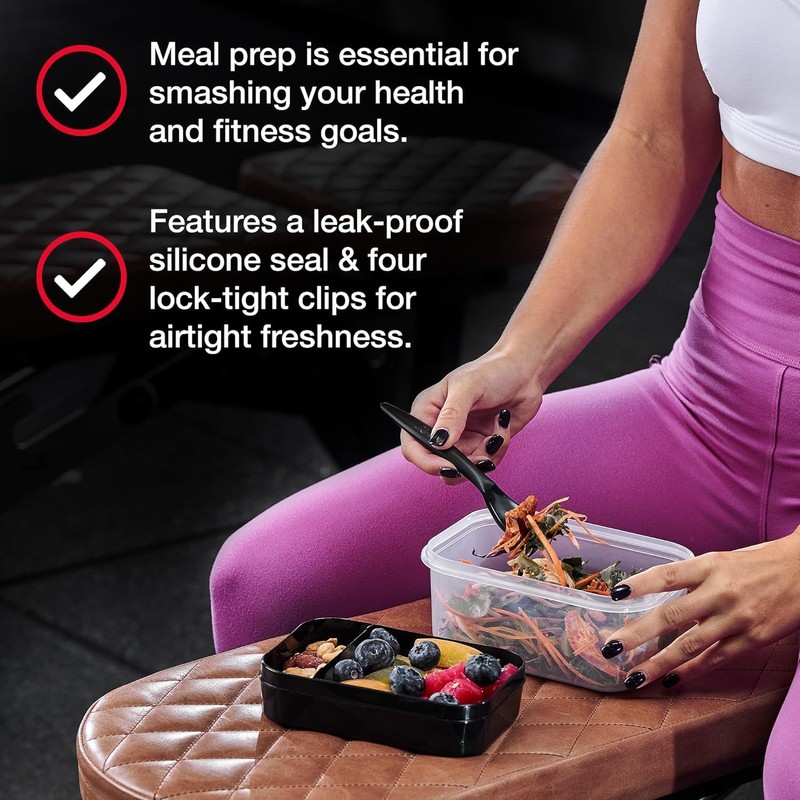 Alpha Designs | Meal Prep Containers Reusable Food Lunch Box