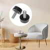 QWORK® 24 Pcs Black Adjustable Furniture Feet Screw Feet M6x10mm