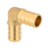 Pro 40-Pack EFIELD Pex Crimp 1/2 Inch Elbow Brass Plumbing