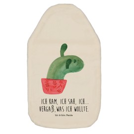Mr. & Mrs. Panda Mamamia Cactus Hot Water Bottle - Gift, Office, Hot Water Bottle with Cover, Cacti, Cactus Love, Children's Hot Water Bottle, Heat Cushion, School, Quote, Hot Water Bottle Cover