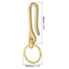 PATIKIL U Shape Hook Keychain, 2.4 Inch Long Solid Brass