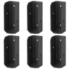 MOUNTAIN_ARK 6 Pack 2x6 Black Deck Fence Rail Bracket for