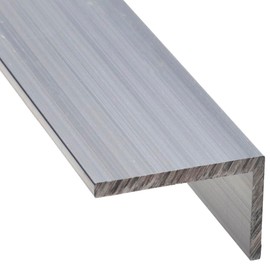 34868 Aluminum Unequal Angle 0.6 x 0.6 x 0.8 x 11.8 inches (1.5 x 15 x 20 x 300 mm)