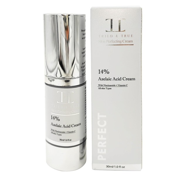 14% Azelaic Acid Skin Perfecting Cream, Reduces Redness, Fades Dark