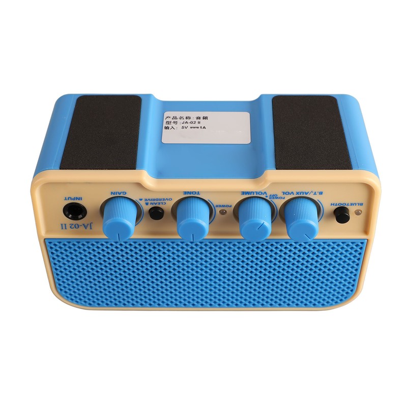 Electric Guitar Amplifier Clean Overdrive Dual Channels AUX Bluetooth for