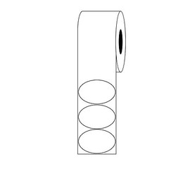 Kenco Premium 3" X 2" Standard Gloss Paper Roll-Fed Inkjet Labels. Compatible with Primera LX400, LX500 & LX500C Printers. 1,000 Labels per Roll on a 2" Core and 5" Outer Diameter.