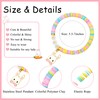 JoycuFF Easter Basket Essentials Stuffers Gifts Colorful Bead Bracelets Easter
