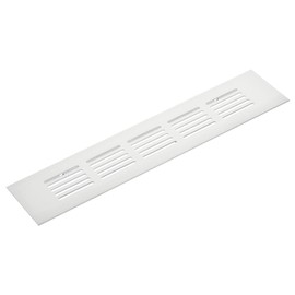 sourcing map Rectangle Shape Ventilation Grille Aluminum Alloy Louvered Air Vent 8.86 x 1.97 Inch for Wardrobe Cupboards