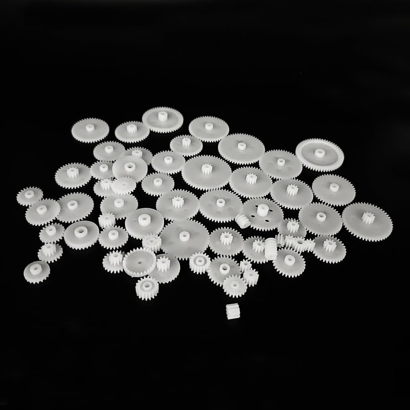 58PCS Small Gears Set Plastic Gears Module 0.5 for DC