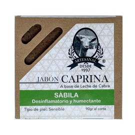Jabón Caprina Desinflamatorio con Sábila Piel Sensible 90g