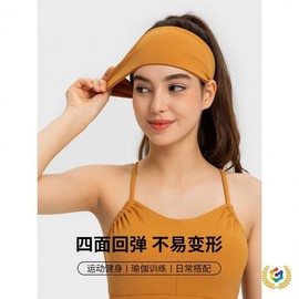 Women's Wide Sports Headband - High Elasticity, Sweat-Absorbing for Running, Fitness, Yoga Black 2ea