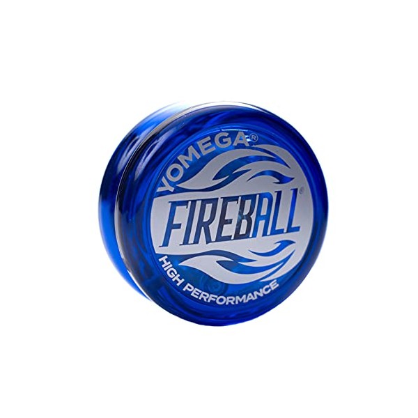 Yomega Fireball YoYo -HIGH Performance Responsive Transaxle Yoyo, Great for string tricks for advance Players to Perform Like Pros + Extra 2 yo yo Strings & 3 Month Warranty (blue)