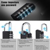 Vinabo Combination Padlock, Combination Lock, 4 Digit Combination Lock, Padlock