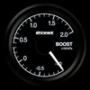 Pivot GT GAUGE-52 Boost Meter, White Lighting GSB-5