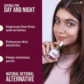 ES PrimeLine Bakuchiol Serum 30ml Retinol Alternative Vegan Anti Aging for Fine Lines, Vitamin C Wrinkles, Acne & Enlarged Pores - Hydrating Face & Brightening Serum for Firm Skin