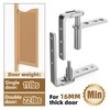 Heavy Duty Cafe Door Hinges,304 Stainless Steel Thick Hinges, Self