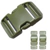Dual Adjustable Quick Side Release Buckles Clips Snaps, Extra Thick